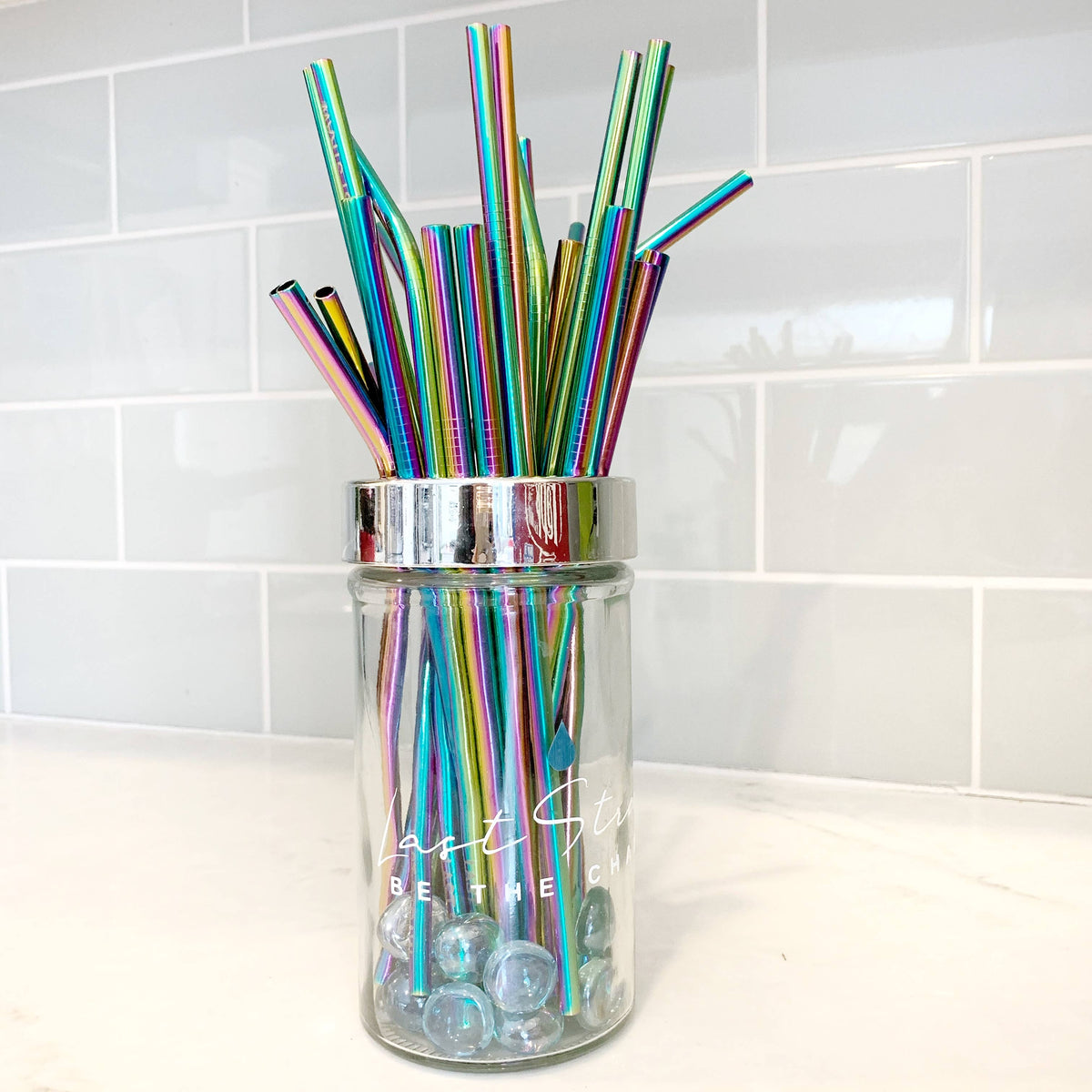 Last Straw - Merchandising Display & 32 Single Stainless Straws
