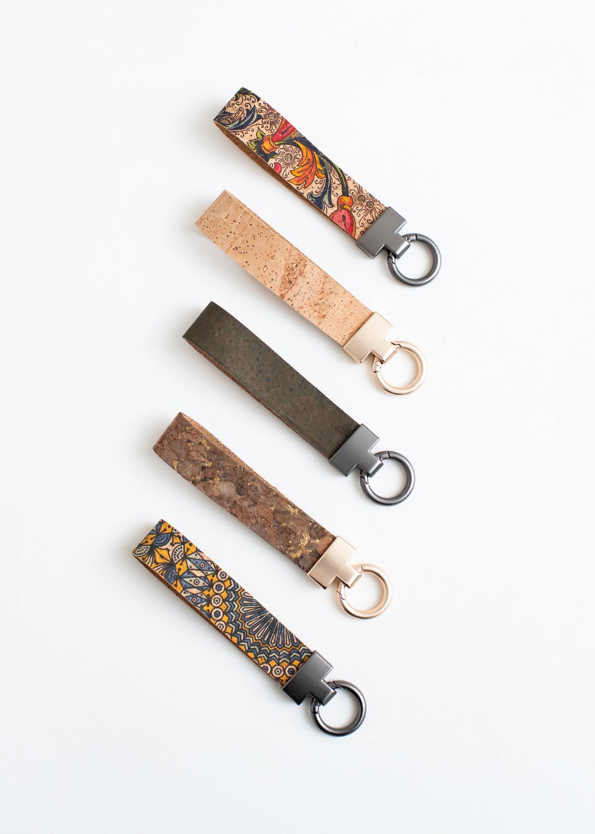 KORK & Inspired by KORK - Cork Key Chain w/FOB attachment--Natural