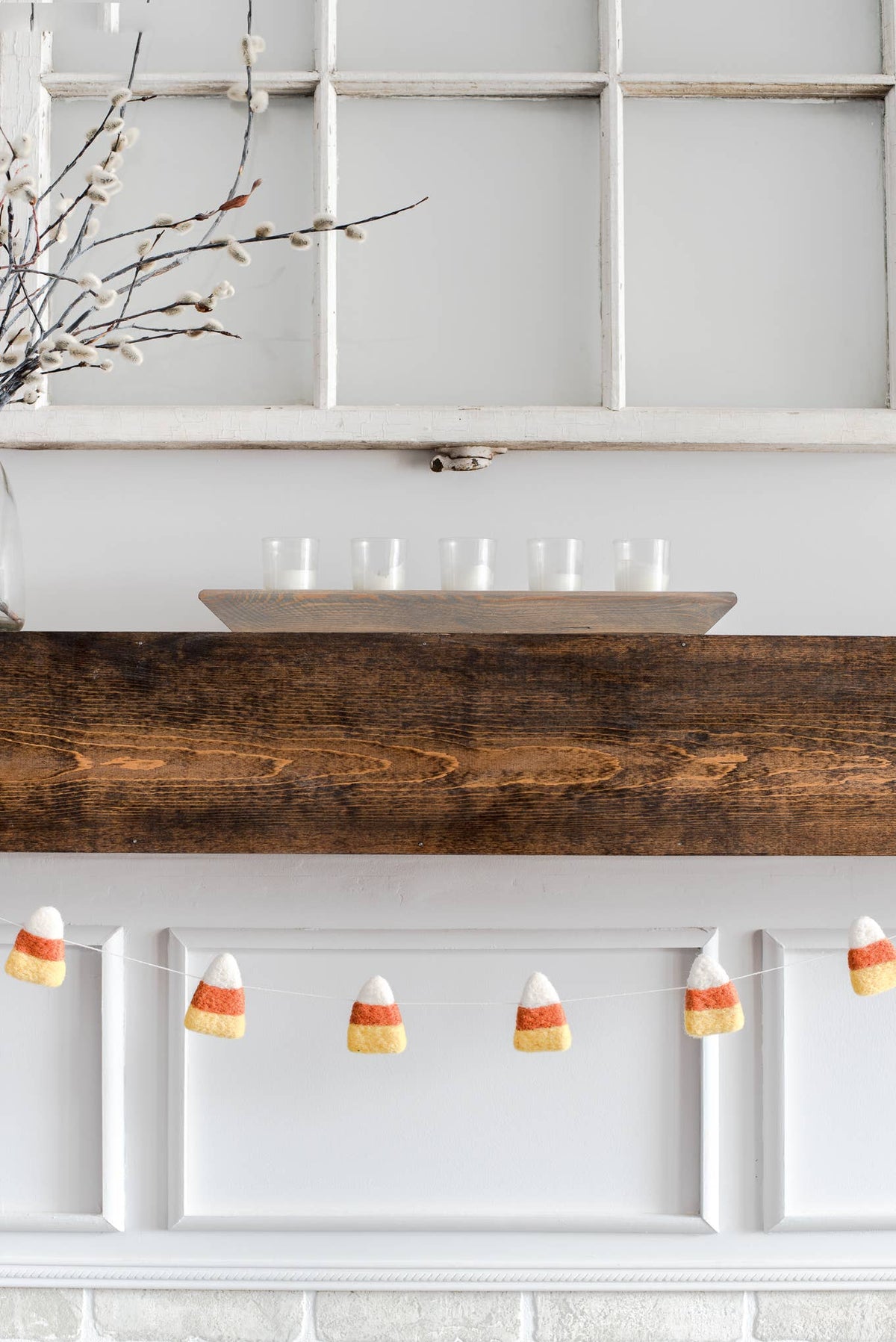 Nivas - Candy Corn Garland / Fall Home Decor / Halloween Decor