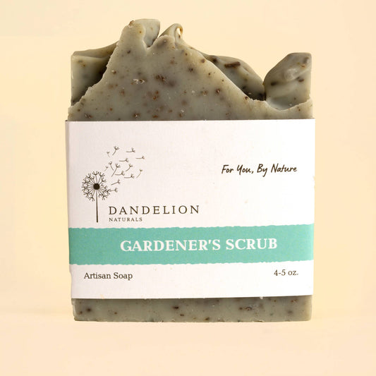 Dandelion Naturals - Jabón en barra para jardineros | Jabón en barra exfoliante de hierbas