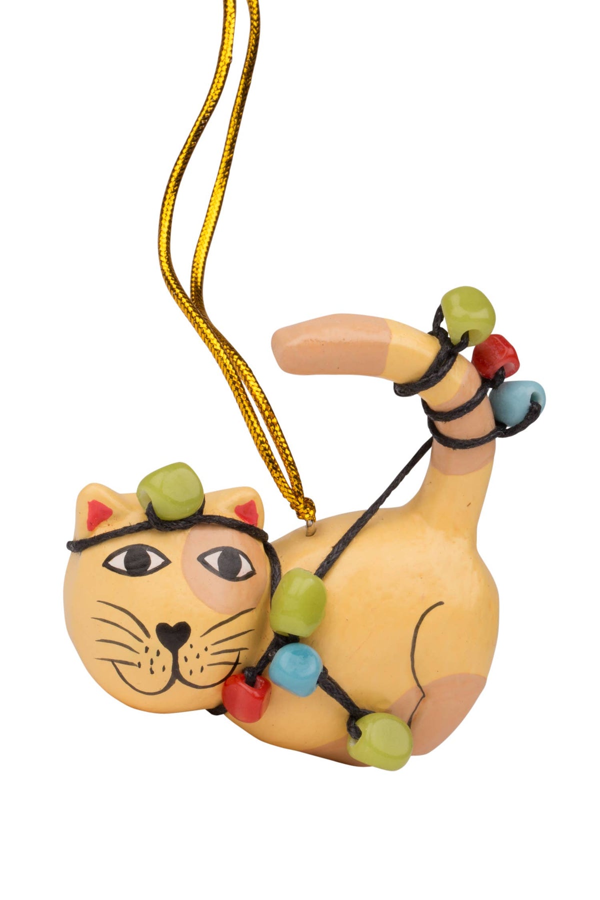 Ten Thousand Villages - Adorno de gato enredado
