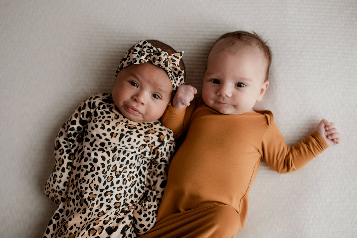 Three Little Tots - Leopard Knotted Gown — alternate product image, view 16