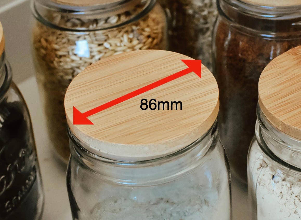 Zefiro - Bamboo Jar Lid Wide Mouth - ***Jars not included