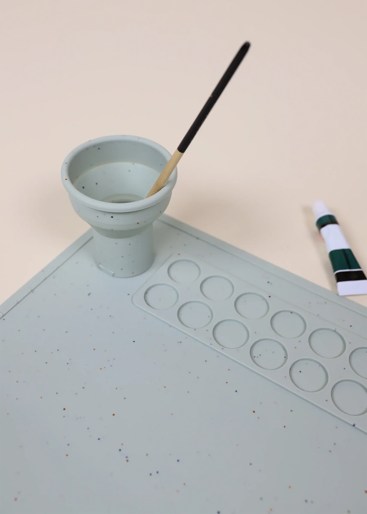Coco Village - Art Painting Silicone Placemat Seafoam — alternate product image, view 3