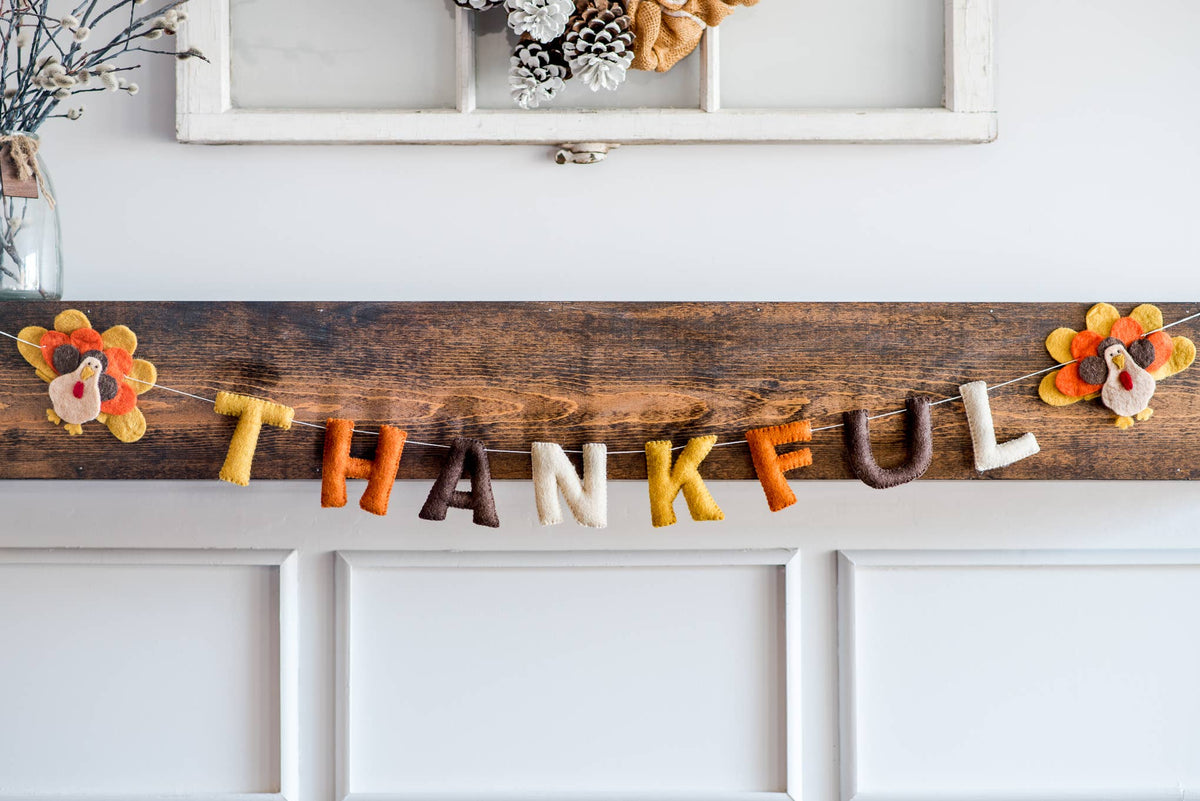 Nivas -  Thankful Garland / Fall Home Decor / Thanksgiving Decor