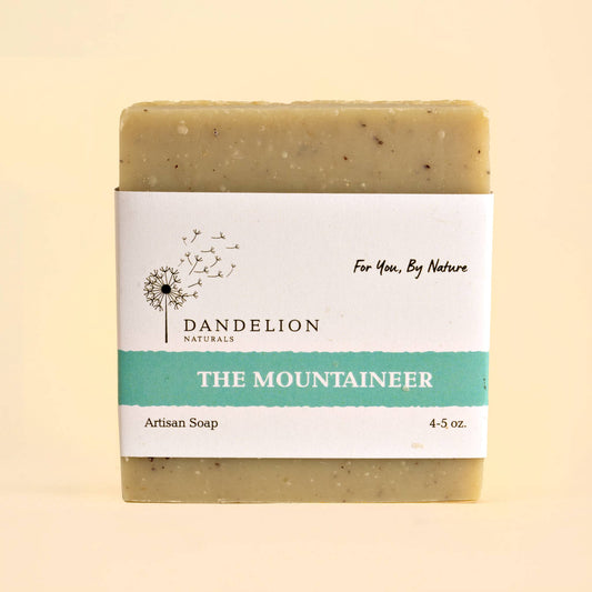 Dandelion Naturals - Jabón en barra para hombre | The Mountaineer | Con aroma a aceites esenciales