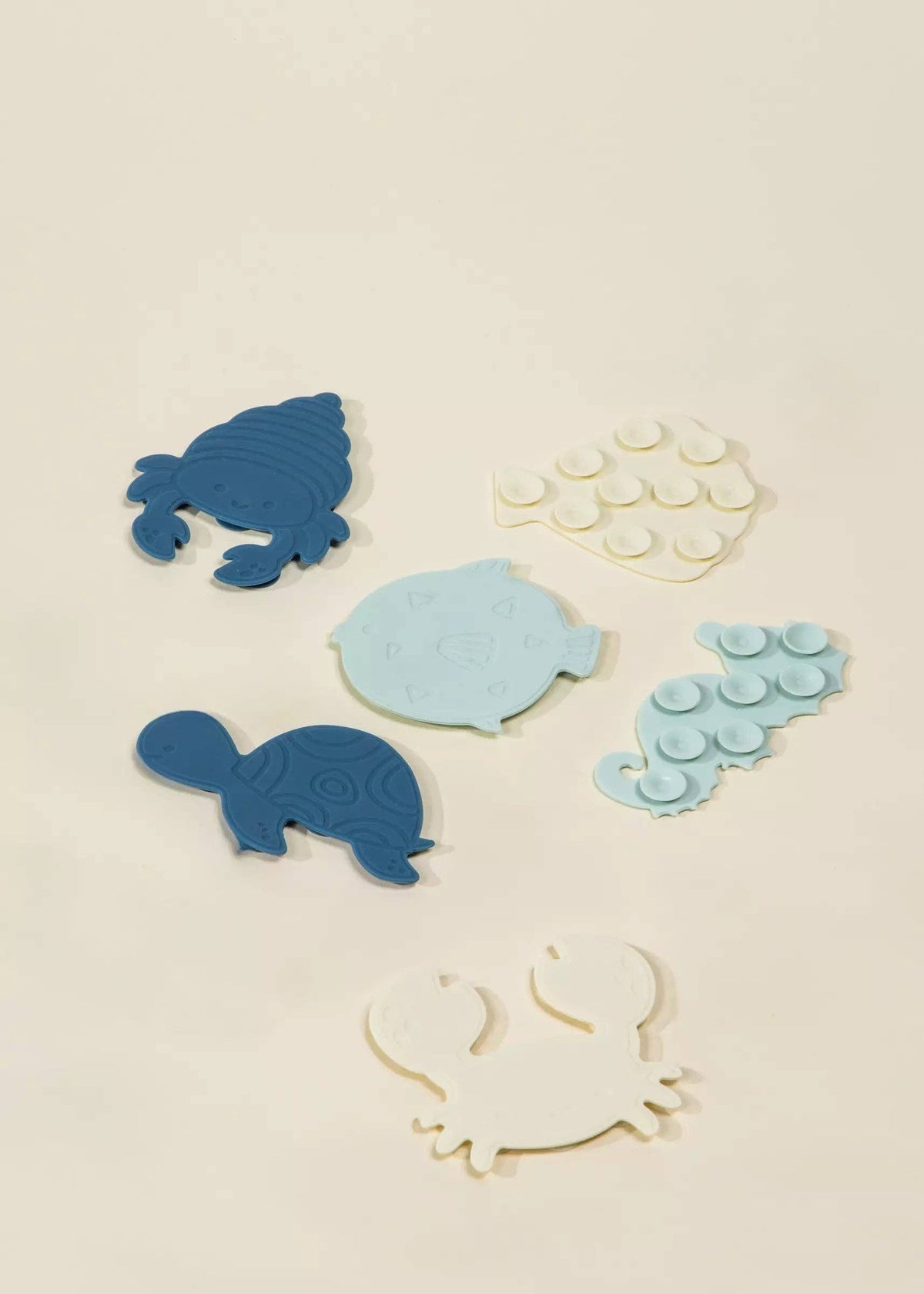 Coco Village - Set of 6 Silicone Mini Bath Suction Toys