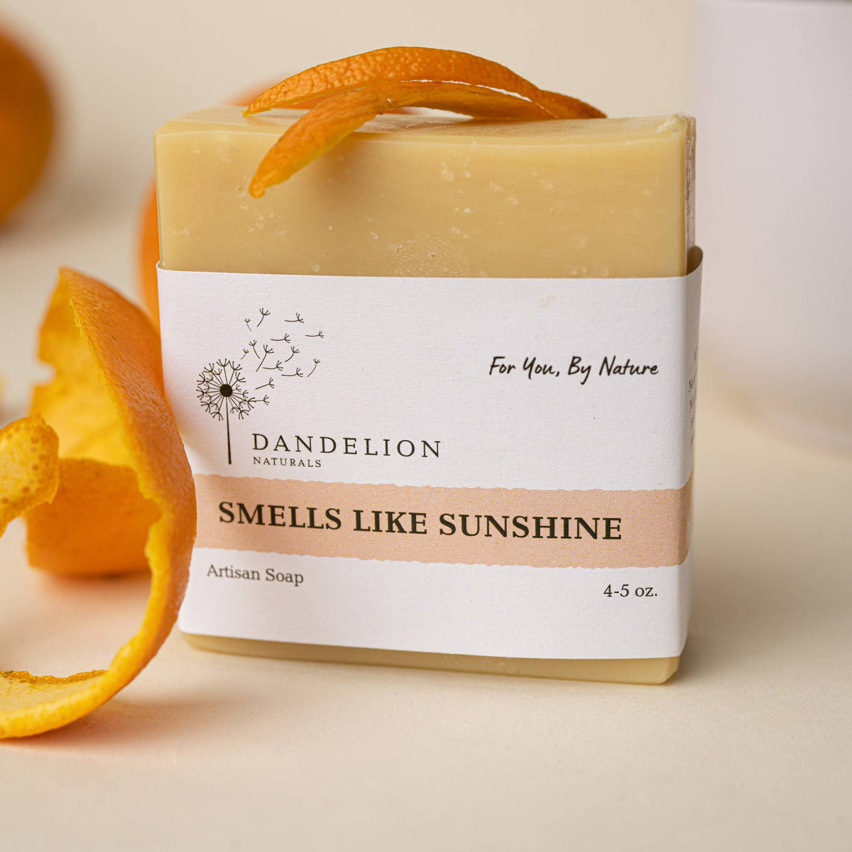 Dandelion Naturals - Jabón en barra «Smells Like Sunshine» | Jabón de pomelo, naranja y limón