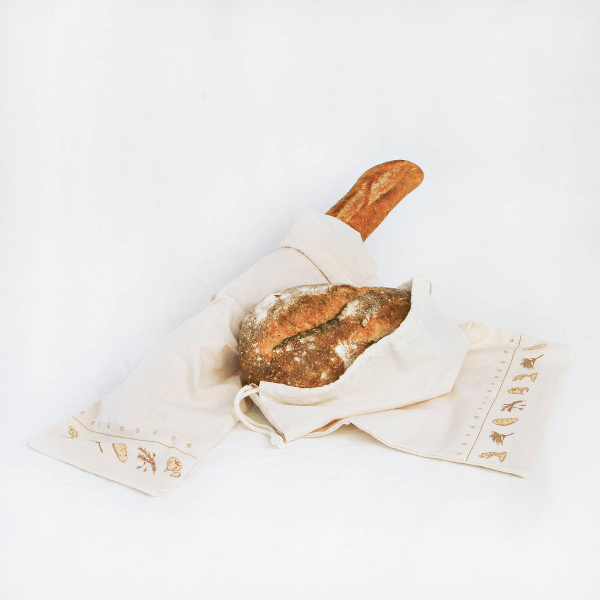 Simple Ecology - Organic Cotton Bread Bags - Simple Ecology