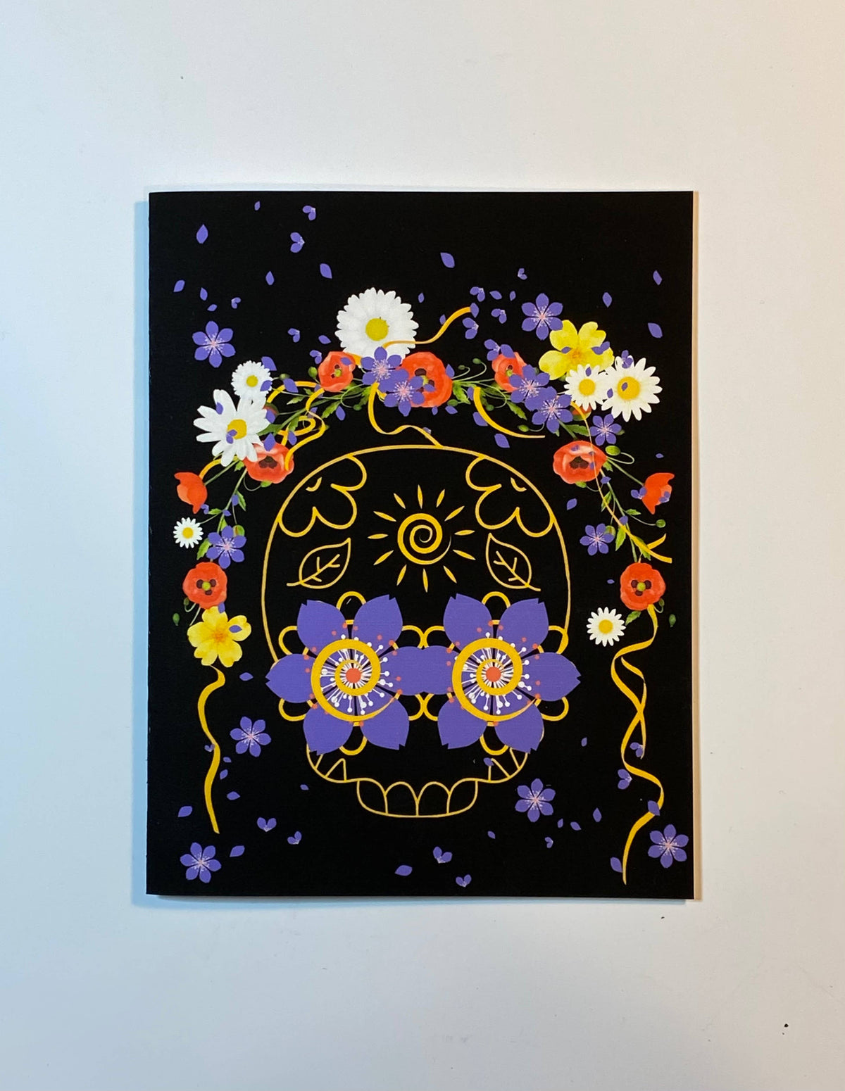 The Raven’s Edge Studio - Plantable Sugar Skull Card: Eco Friendly Witchy Halloween