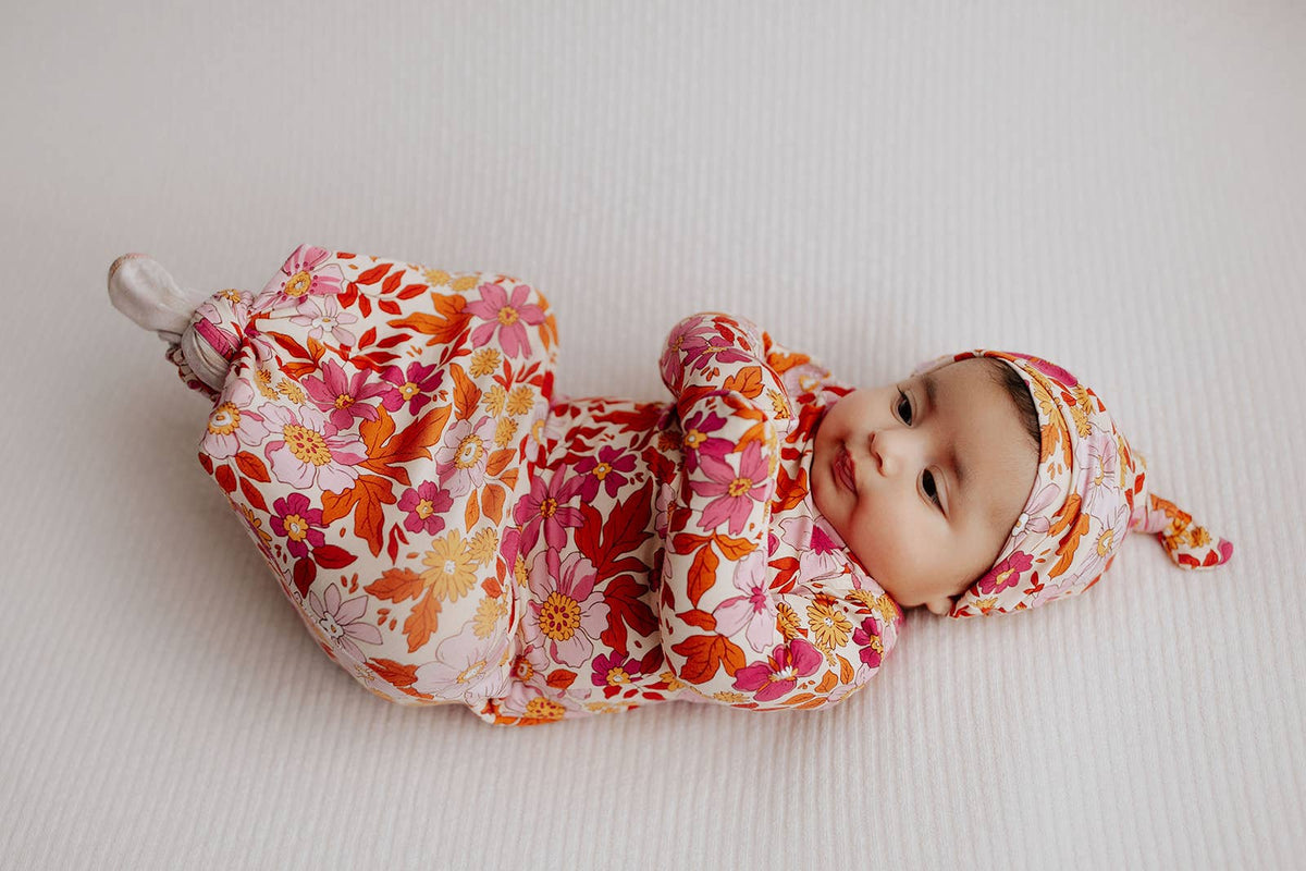 Three Little Tots - Wild Child Floral Hawaiian Knotted Gown — alternate product image, view 15