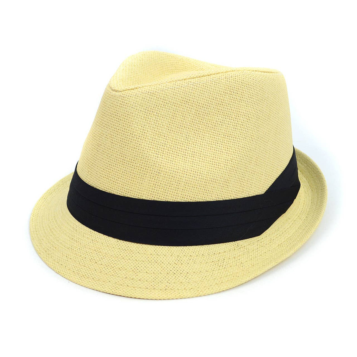 Selini New York - Woven Fashion Trilby Fedora with Black Band — alternate product image, view 5
