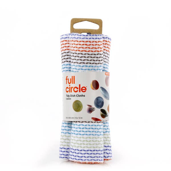Full Circle Home - Tidy Cotton Dish Cloth - 3pk