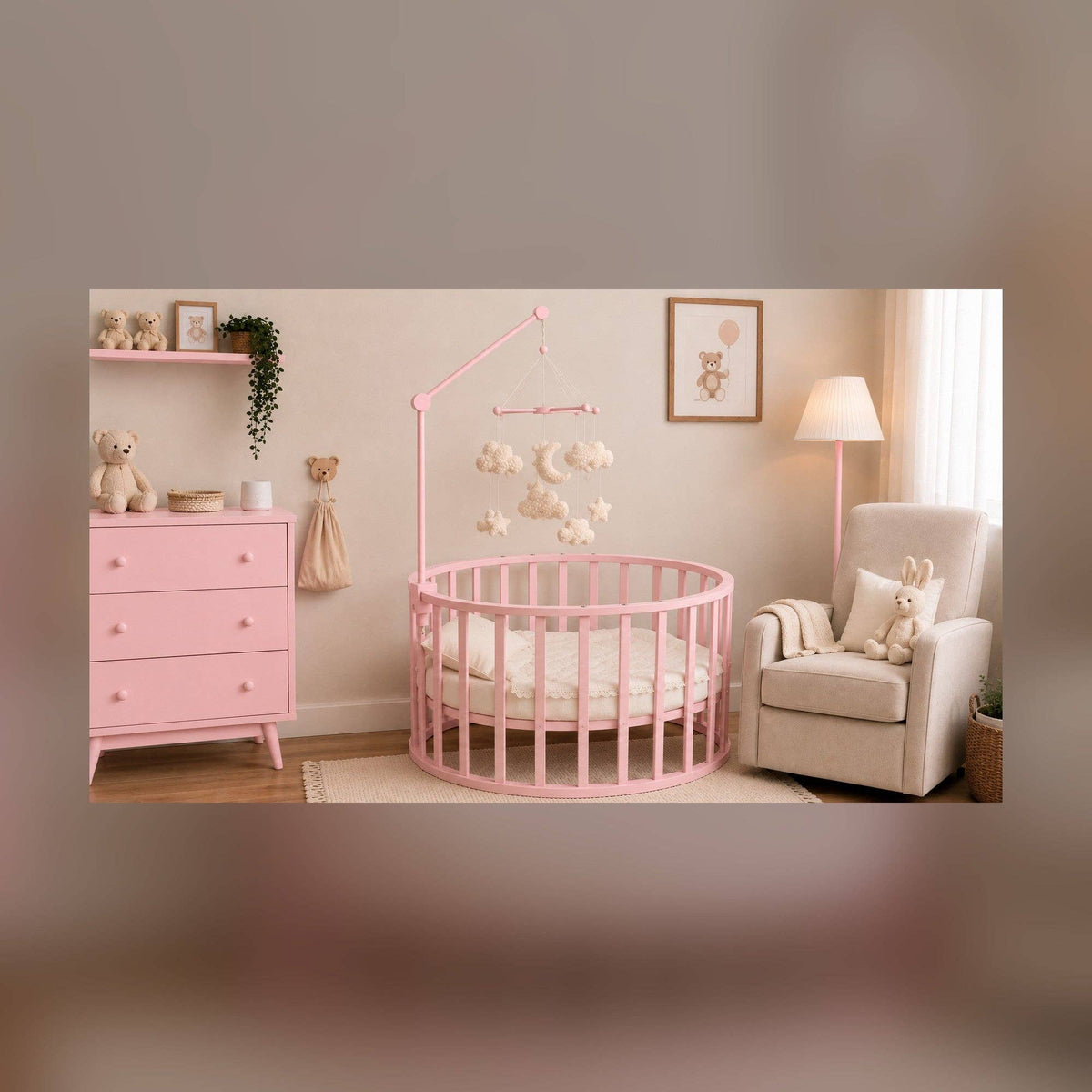 Moogco Baby - Wooden Baby Mobile Holder for Crib & Changing Table — alternate product image, view 10