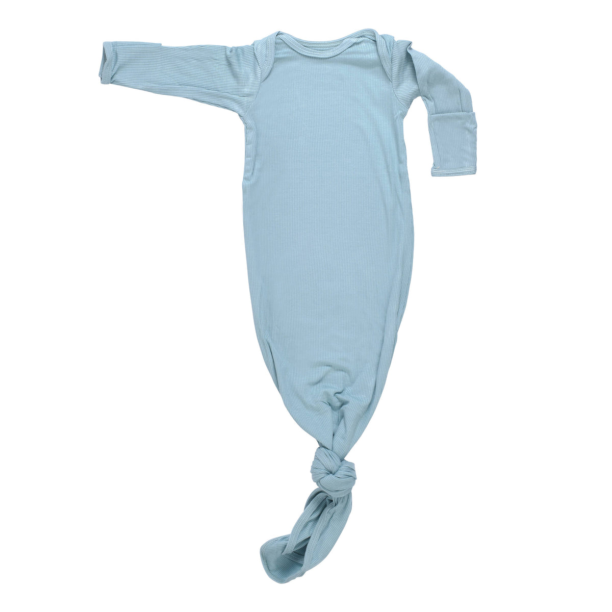 Three Little Tots - Blue Bird Knotted Gown — alternate product image, view 5