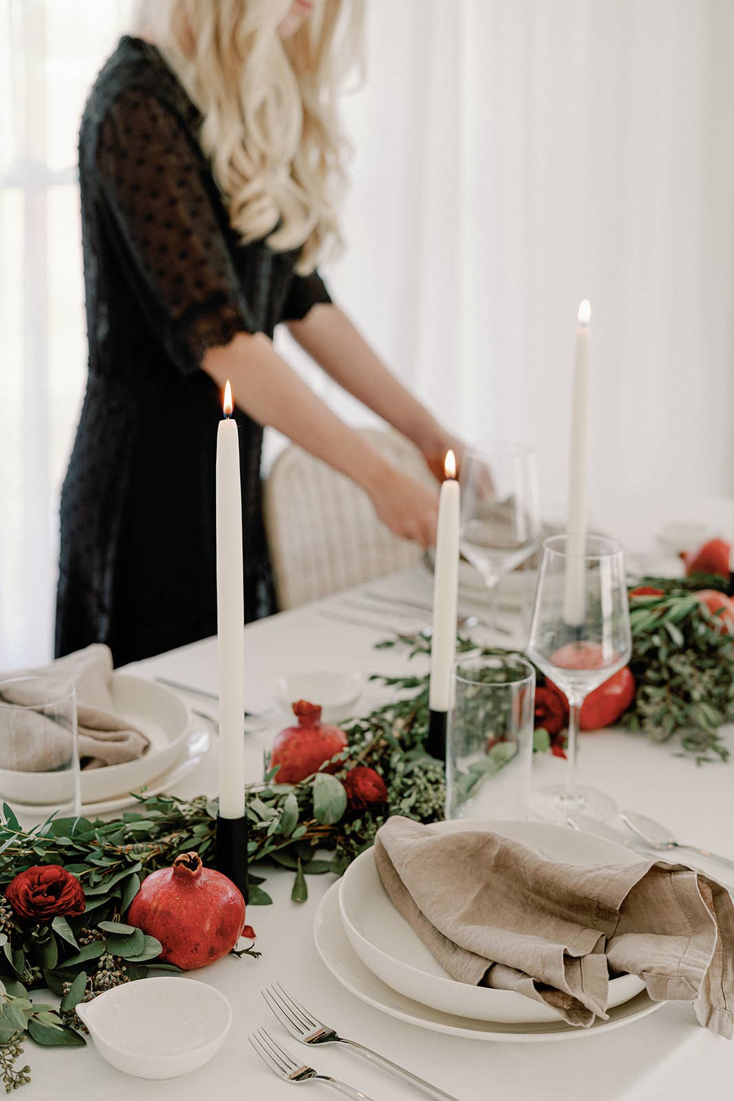 Mo&Co Home - Natural White | Dipped Beeswax Taper Candles | All Natural