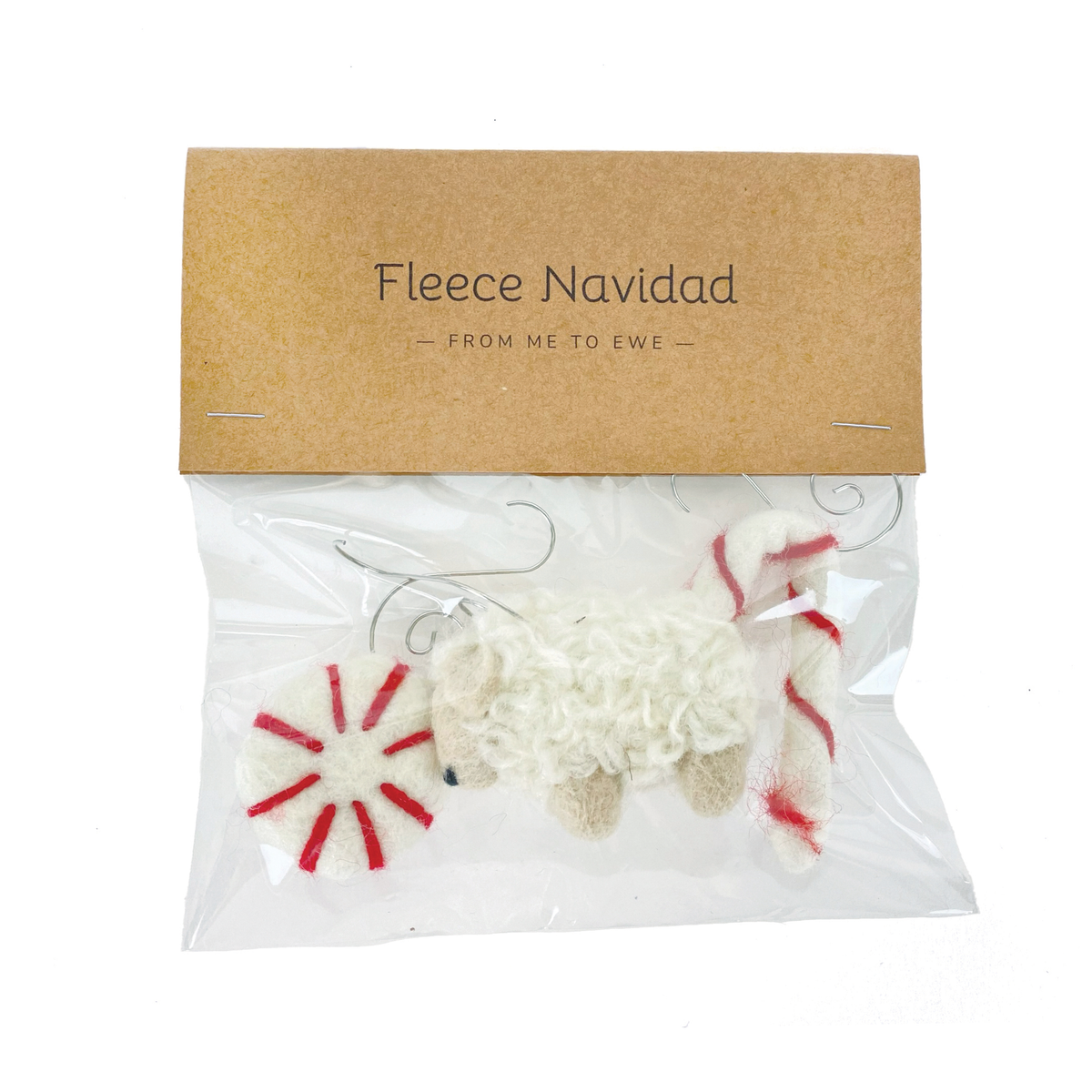 Set de Regalo de Adornos de Fieltro - Granja de Ovejas | Fleece Navidad