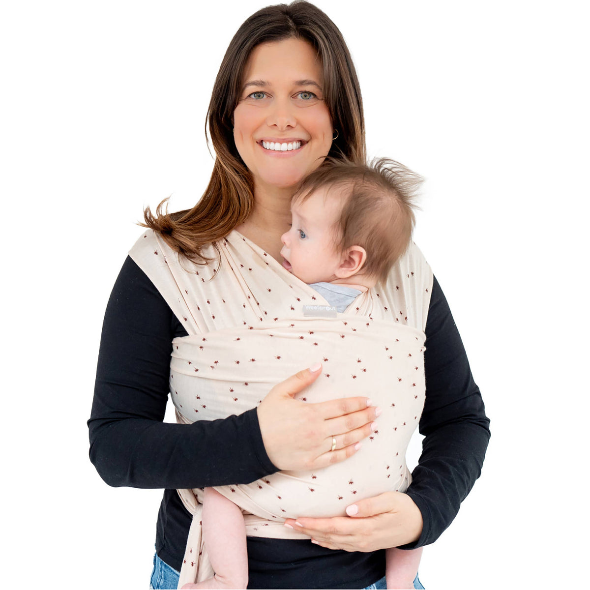WeeSprout - Baby Wrap Carrier – Soft TENCEL™ Modal Baby Carrier — alternate product image, view 5