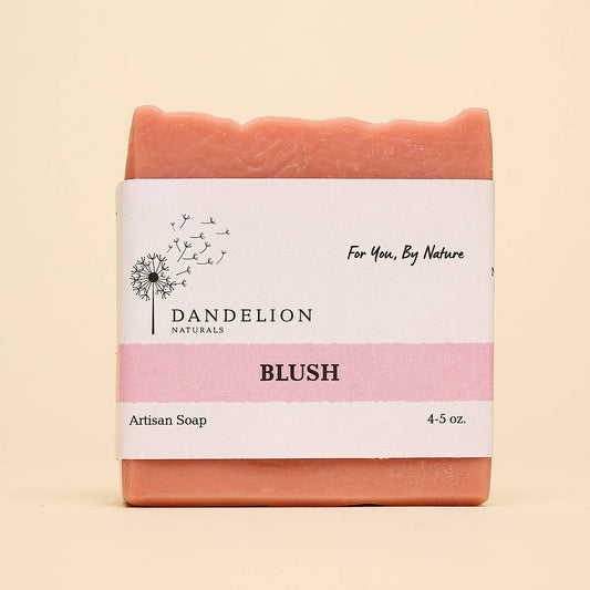 Dandelion Naturals - Jabón en barra de Pachuli + Lavanda + Geranio | Rubor