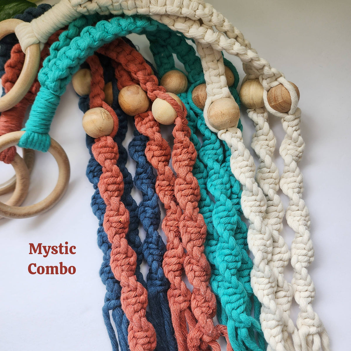 Handmade By Uruba - Boho Macrame Beaded Plant Hanger for Indoor & Outdoor Use — alternate product image, view 2