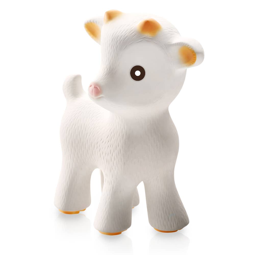 Natural Rubber Toys - Natural Rubber Teether Goat