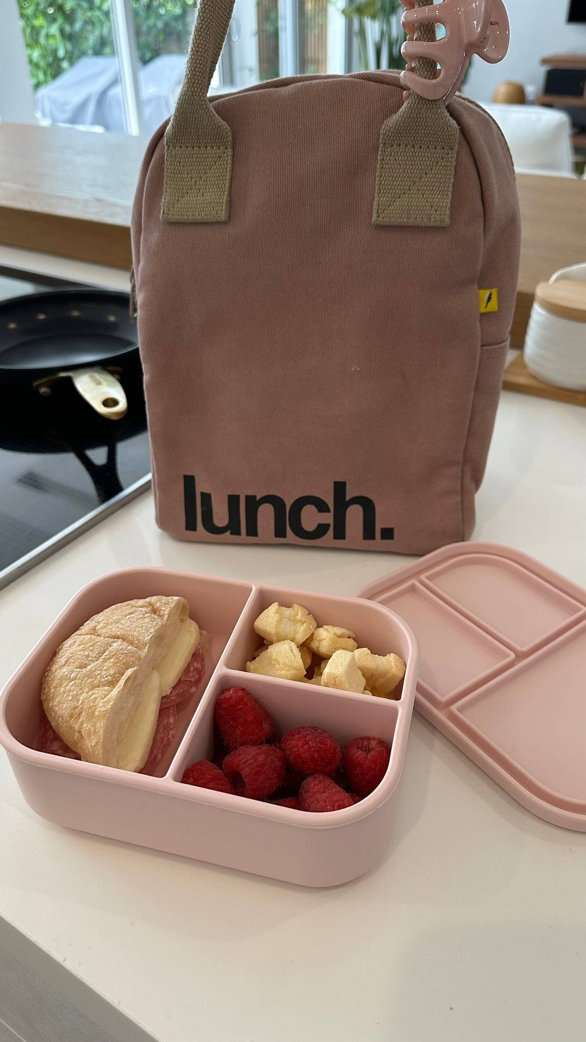 Ali+Oli - Ali+Oli Leakproof Silicone Bento Box (Blush) Back to School