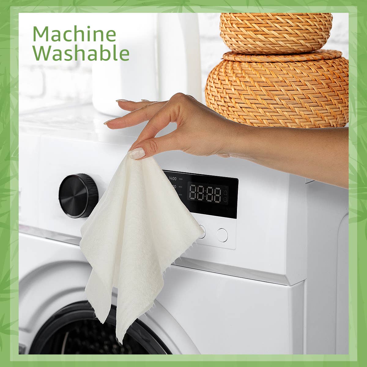 Ibambo Reusable Bamboo Paper Towels - 2 Rolls - 40 Sheets