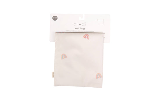 Bolsa seca/húmeda de doble compartimento con bolsillo de malla (Arcoíris)