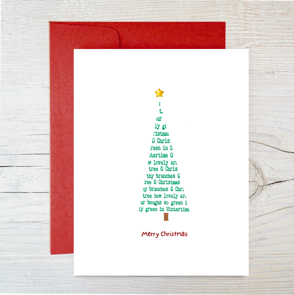 The Raven’s Edge Studio - Plantable Christmas Card: Eco Friendly, O Christmas Tree