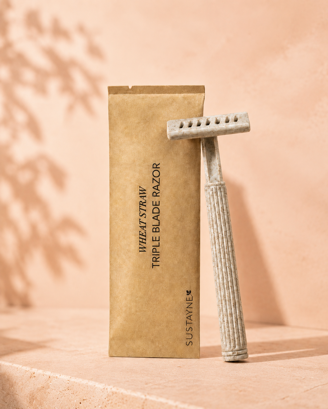 Sustayne - Wheat Straw Triple Blade Razor in Eco-Friendly Sachet