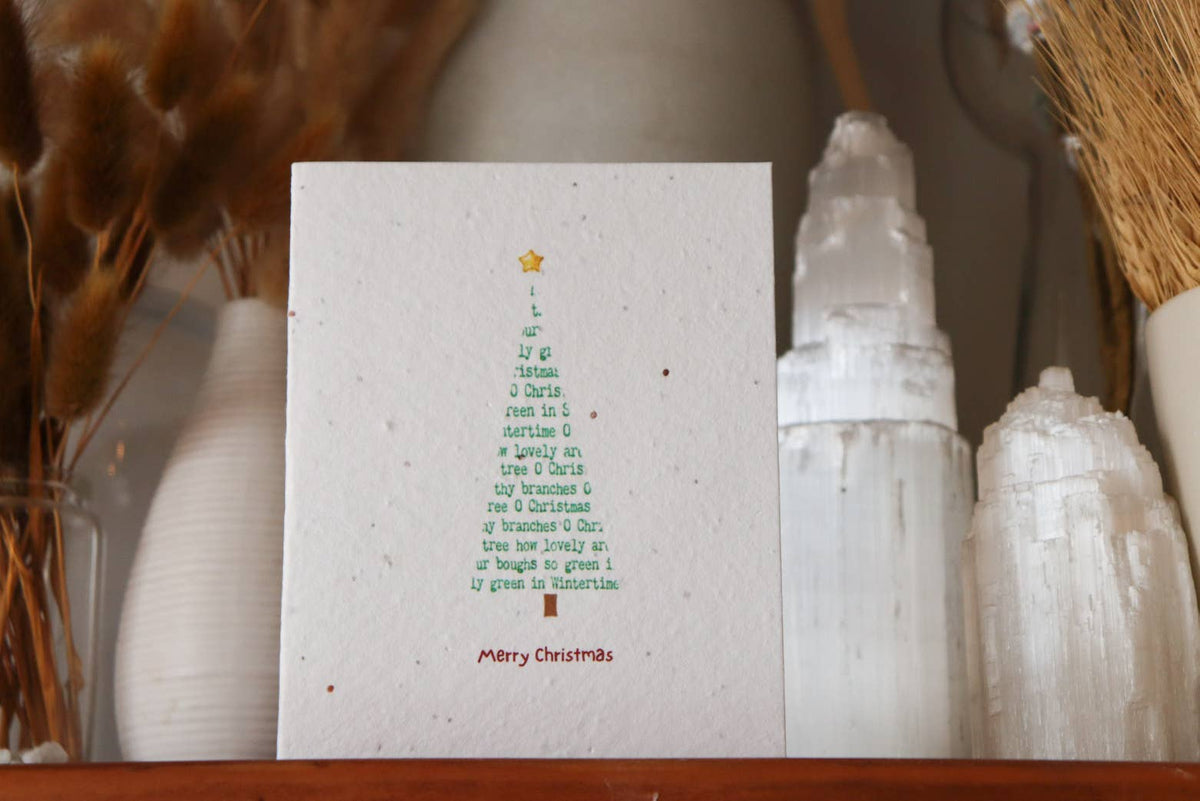 The Raven’s Edge Studio - Plantable Christmas Card: Eco Friendly, O Christmas Tree