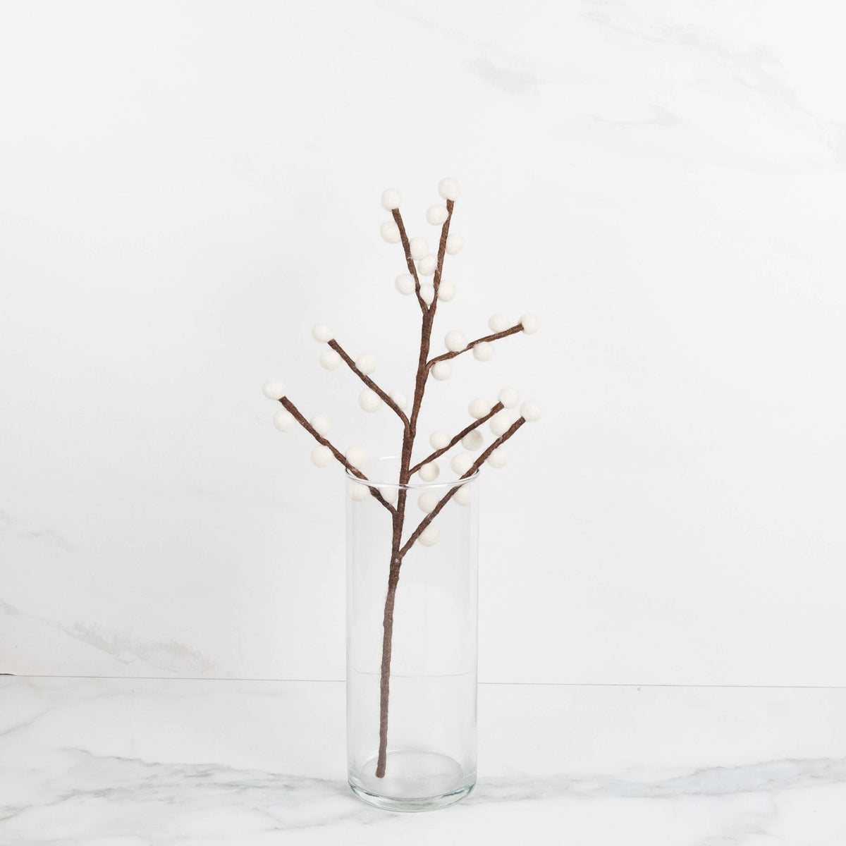 The Winding Road - Felt Décor - Red & White Holly Berry — alternate product image, view 3