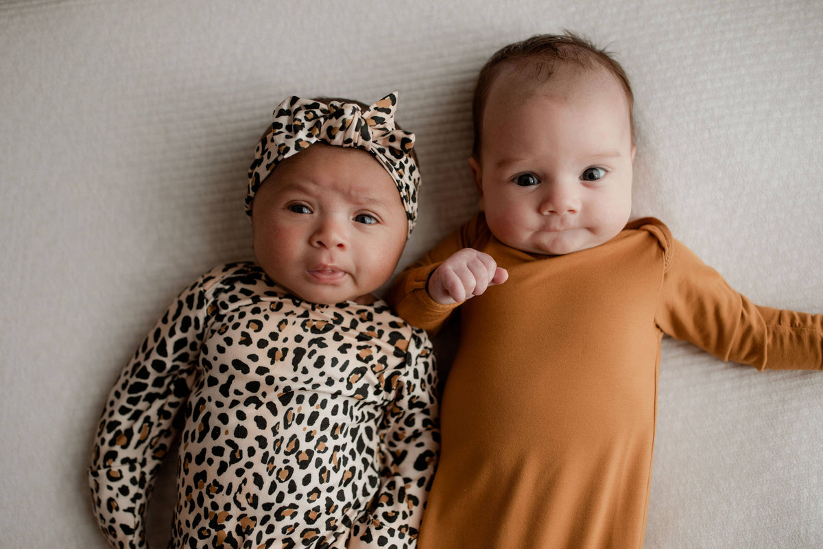 Three Little Tots - Leopard Knotted Gown — alternate product image, view 19