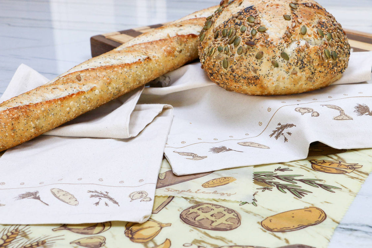 Simple Ecology - Organic Cotton Bread Bags - Simple Ecology