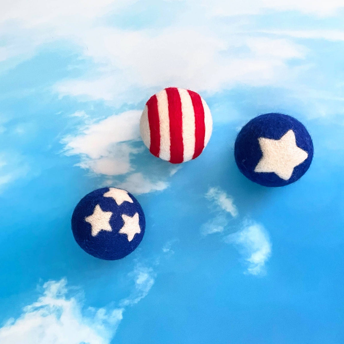 Friendsheep - Stars & Stripes Eco Wool Dryer Balls - America