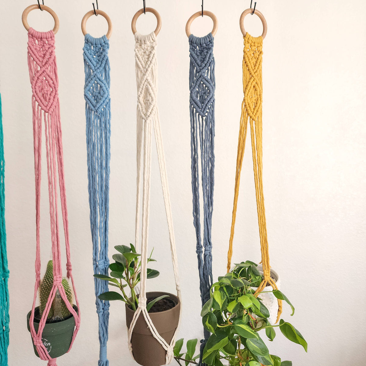 Handmade By Uruba - Handwoven Macrame plant hanger, Boho Home decor & Gift — alternate product image, view 9