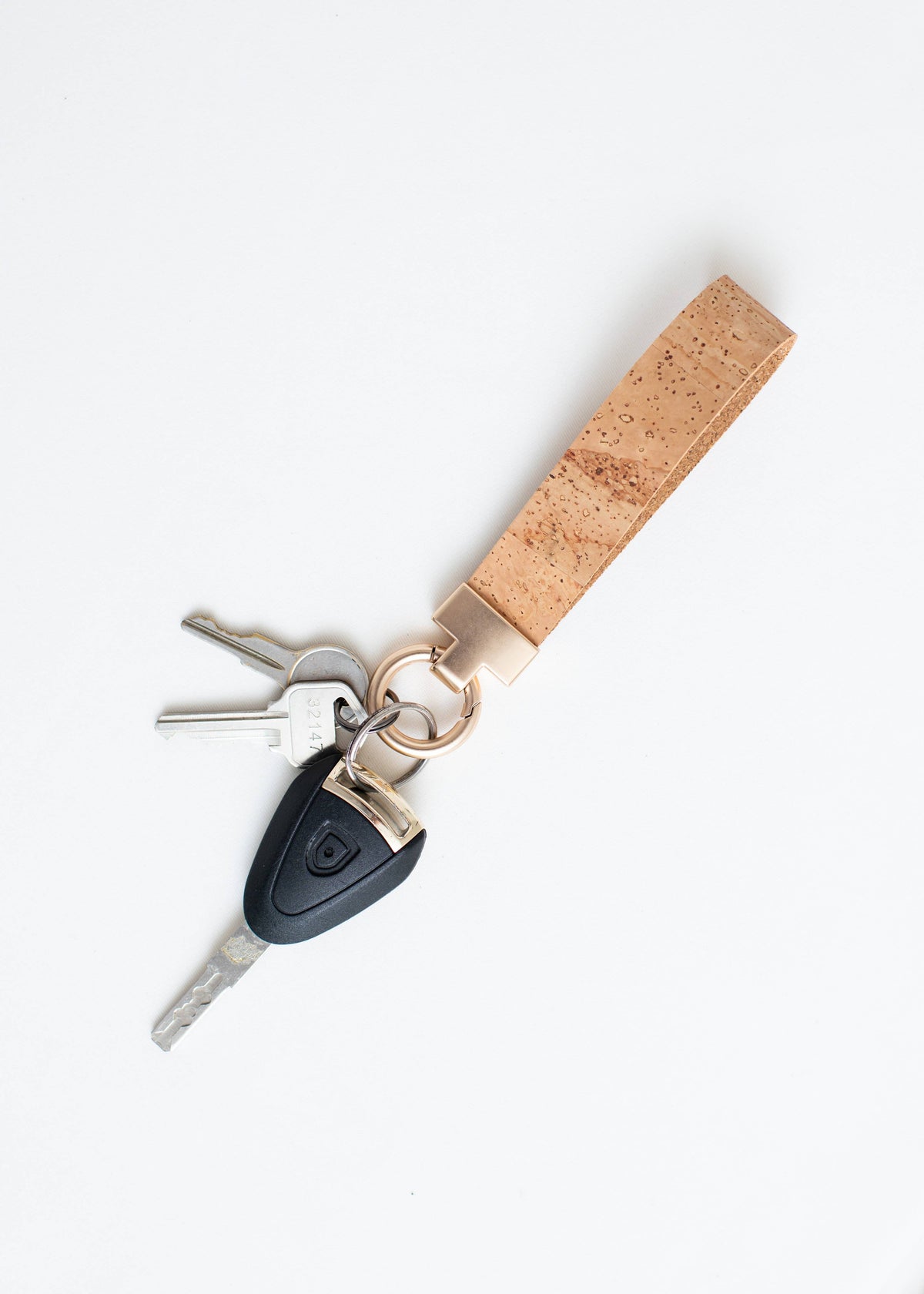 KORK & Inspired by KORK - Cork Key Chain w/FOB attachment--Natural
