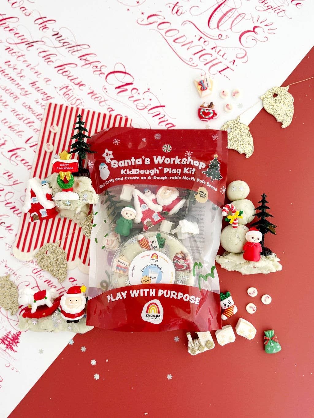 Earth Grown KidDoughs (KidDoughs by EGKD) - Santa's Workshop KidDough Play Kit — alternate product image, view 3