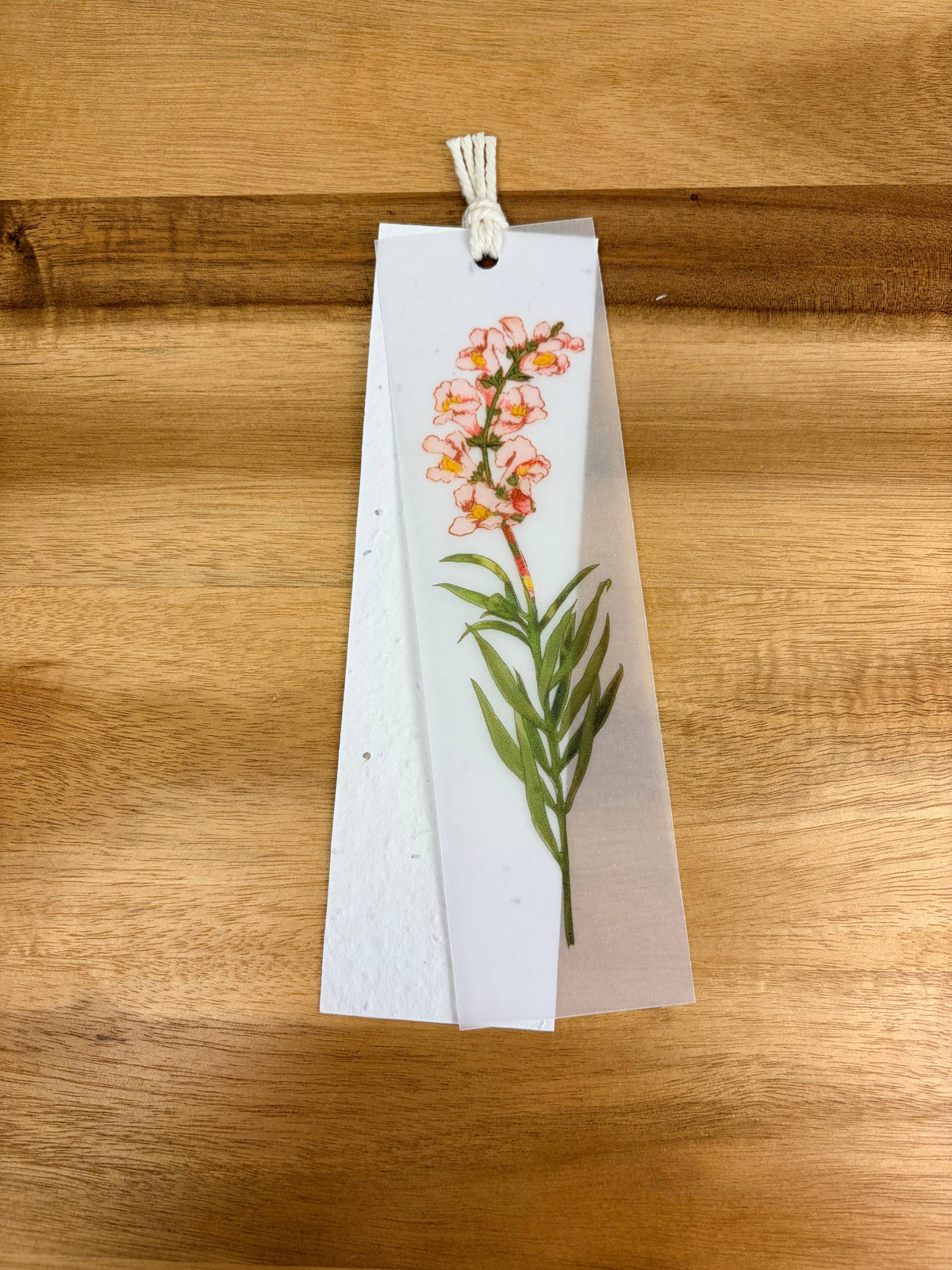 The Raven’s Edge Studio - Plantable Bookmark: 2 in 1 Wildflower Bookmark, Snapdragon 