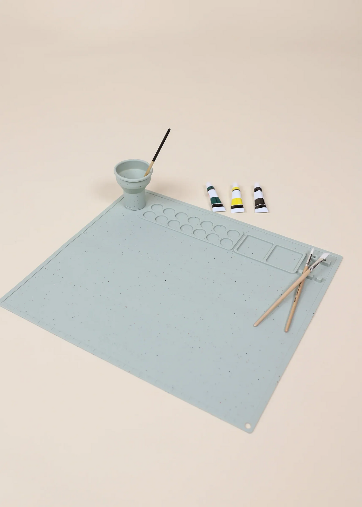 Coco Village - Art Painting Silicone Placemat Seafoam