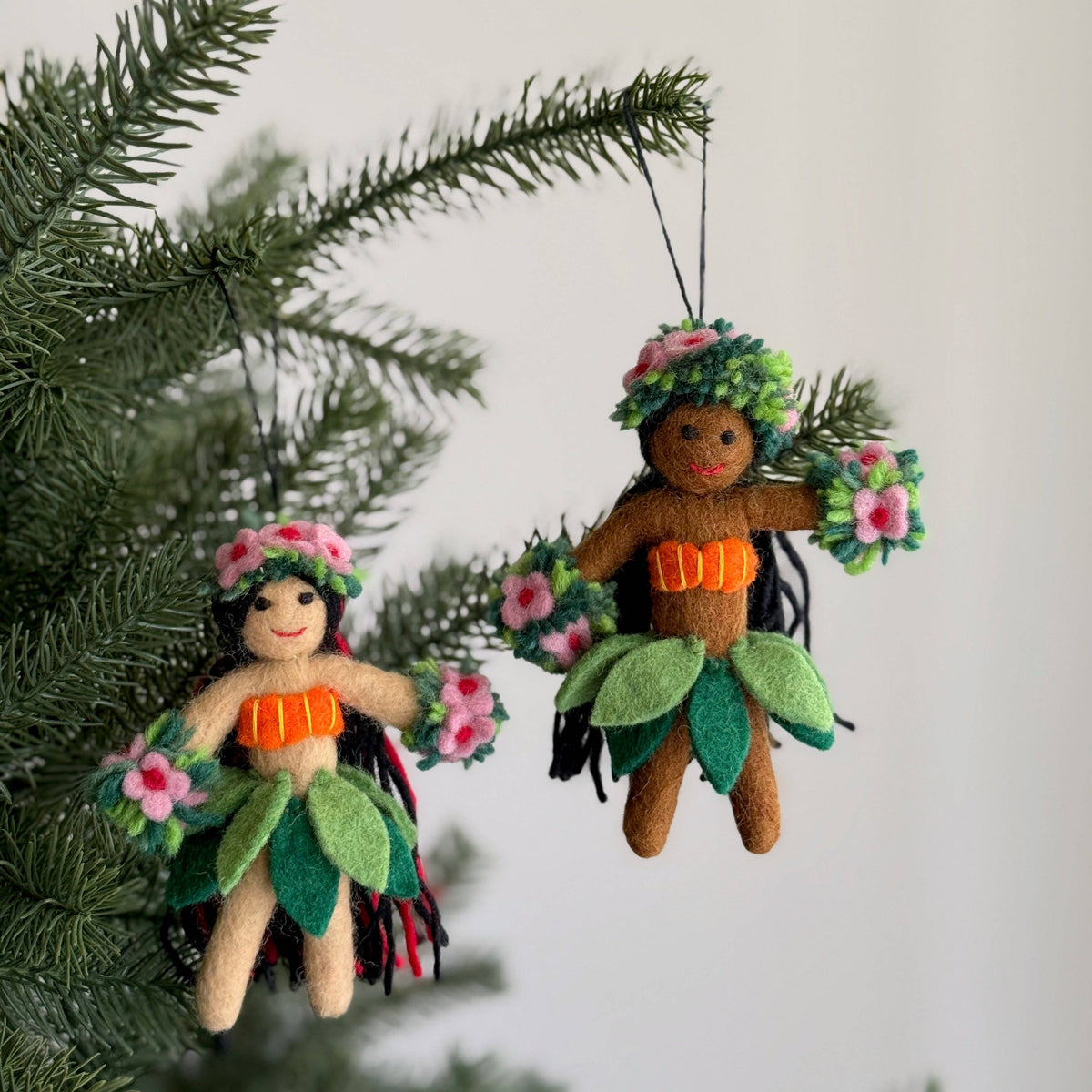 Ganapati - Felt Ornament - Hawaii Hula Girl