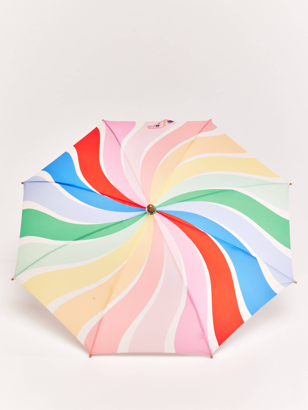 Original Duckhead USA - We ship from USA - Meri Rainbow Stripes Kids Eco-Friendly Duck Umbrella — alternate product image, view 5