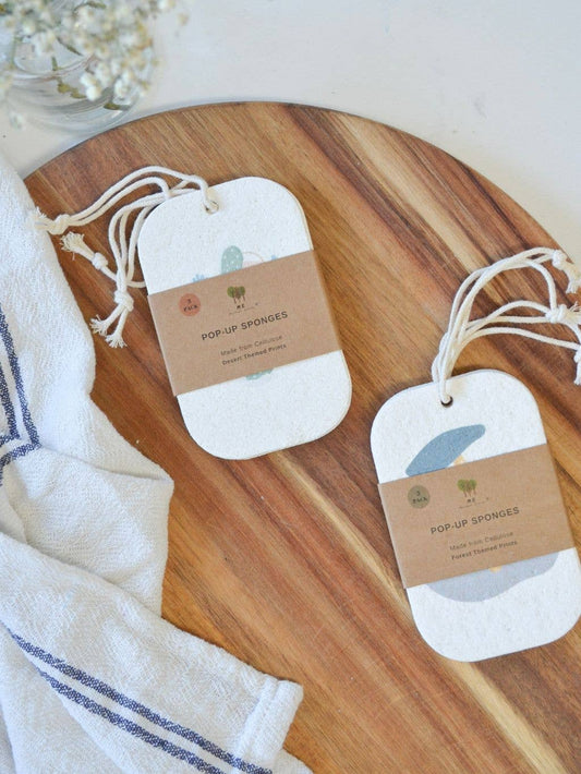 Esponjas de platos desplegables, paquete de 3