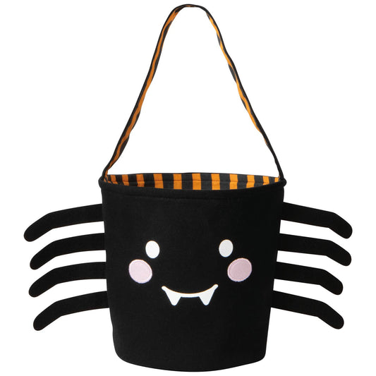 Cubo de caramelos de Halloween de araña