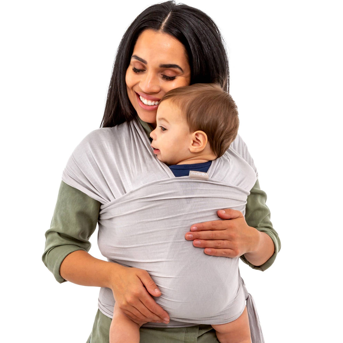 WeeSprout - Baby Wrap Carrier – Soft TENCEL™ Modal Baby Carrier — alternate product image, view 4