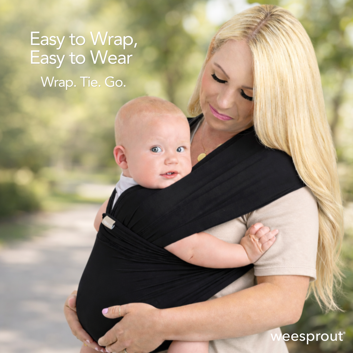 WeeSprout - Baby Wrap Carrier – Soft TENCEL™ Modal Baby Carrier — alternate product image, view 8