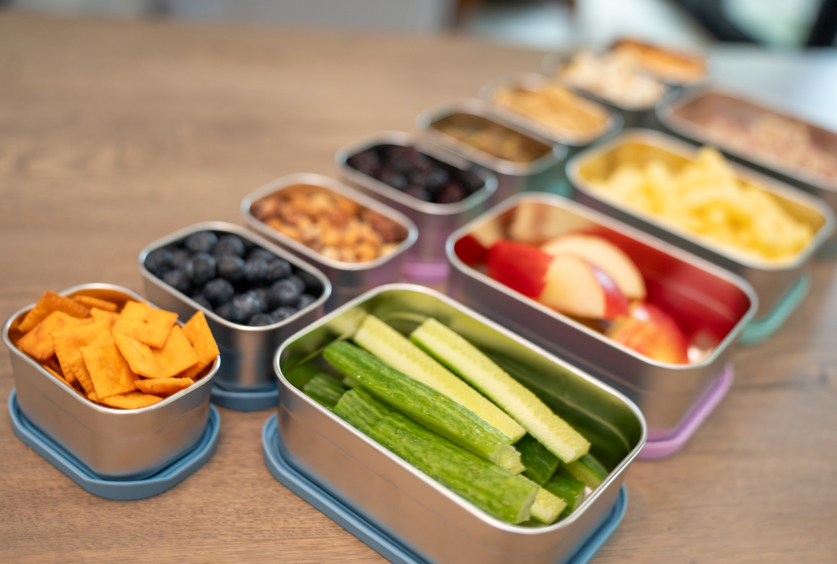 WeeSprout – Stainless Steel Bento Box Set with Silicone Lids – Set of 3; additional product photograph 22