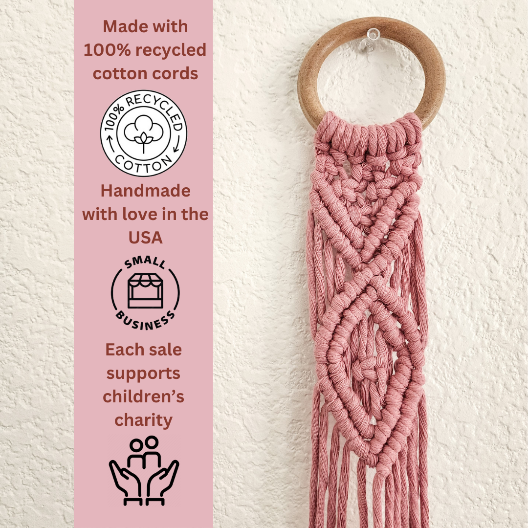Handmade By Uruba - Handwoven Macrame plant hanger, Boho Home decor & Gift — alternate product image, view 4