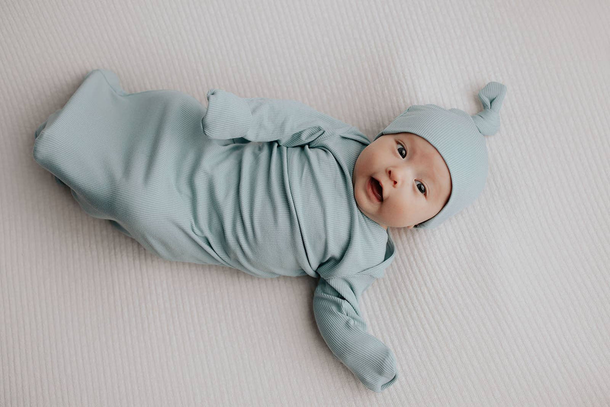 Three Little Tots - Blue Bird Knotted Gown — alternate product image, view 21