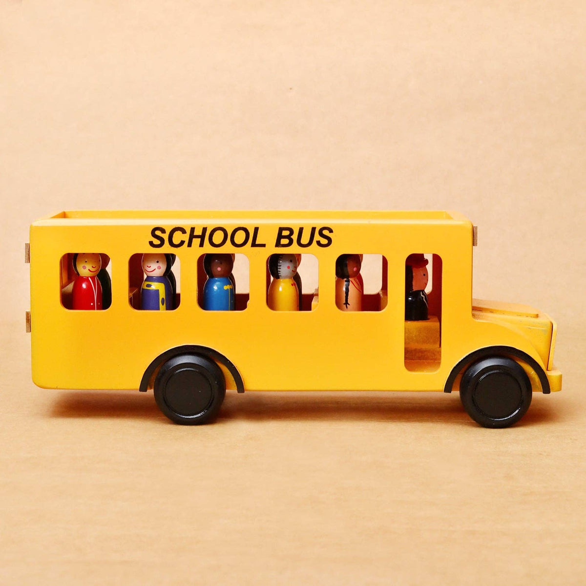 Mr. Ellie Pooh - Wooden School Bus with Children — alternate product image, view 6